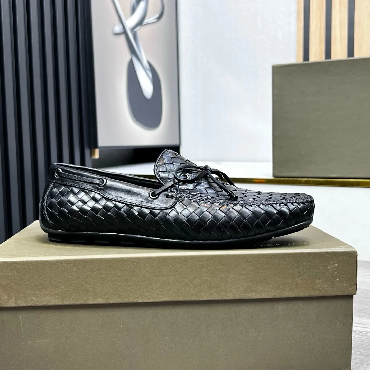 Ex-factory price 500 BV〰️Handmade classic men's leather shoes, Doudou shoes👉👉driving shoes, slip-on shoes, made of imported cowhide woven from Italy, 💕water-dyed cowhide lining, 🔊original outsole, waterproof platform design, comfortable on the feet. A good choice for traveling and driving, two colors available, code number: 38-44, (45 can be customized)